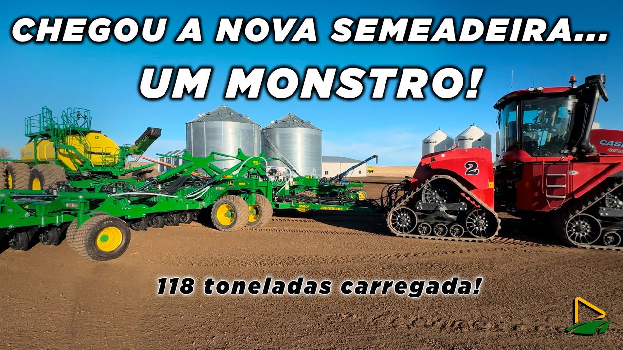 FINALMENTE CHEGOU A SEMEADEIRA NOVA - UM MONSTRO