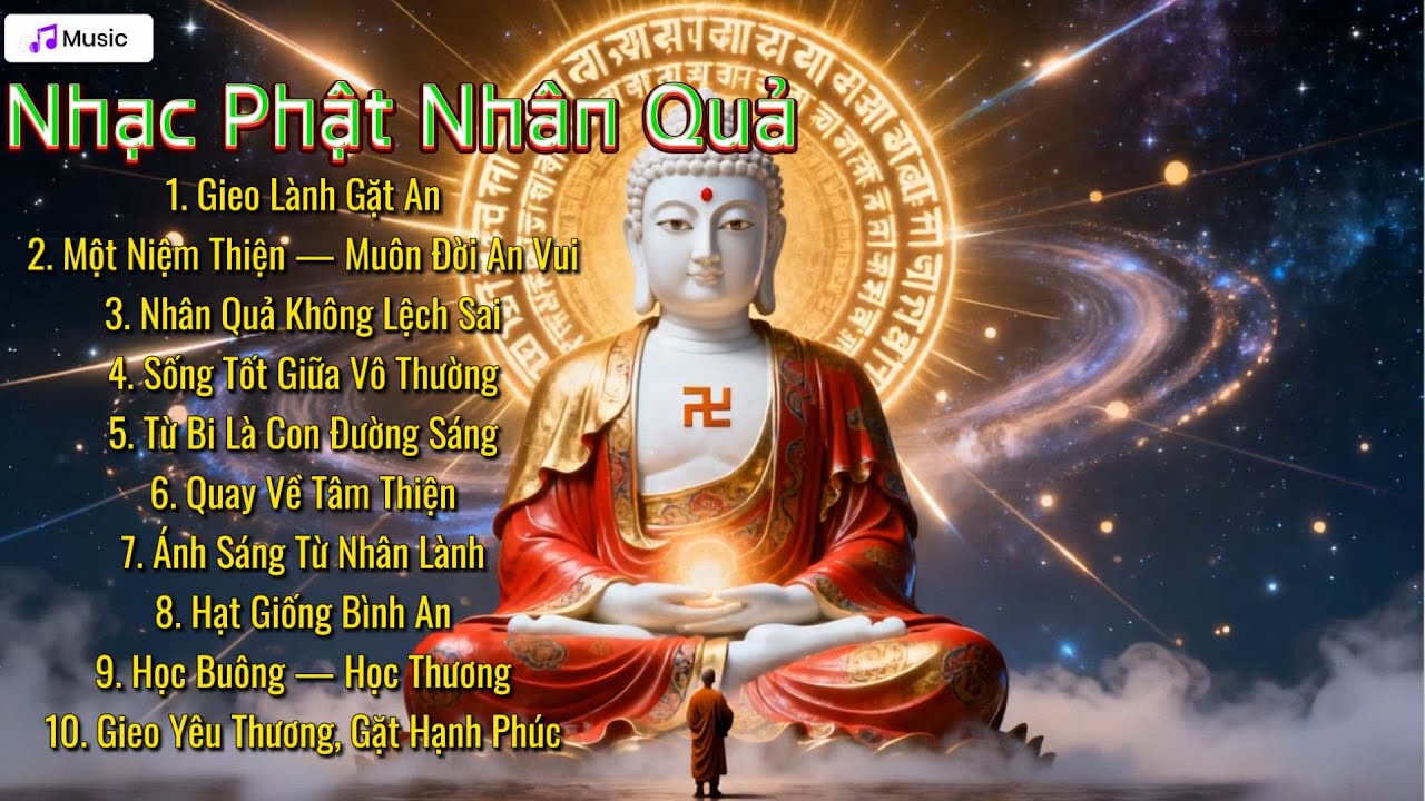 Nhạc Thiền Phật Giáo Tụng Niệm Nhân Quả | An Lạc – Tĩnh Tâm – Chánh Niệm