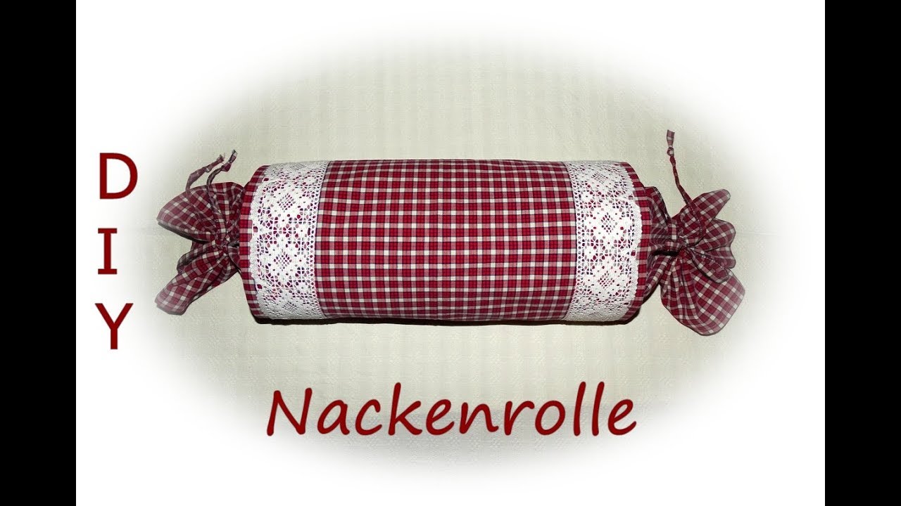 Bezug für eine Nackenrolle nähen für Anfänger