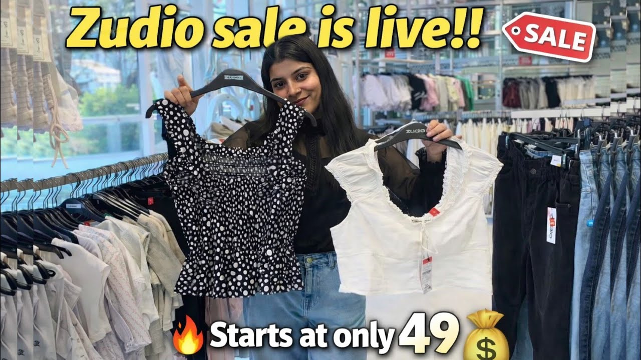 ZUDIO SALE SHOPPING VLOG | Women’s Dresses, Tops, Kurtis, Makeup & More starts at ₹49 😱