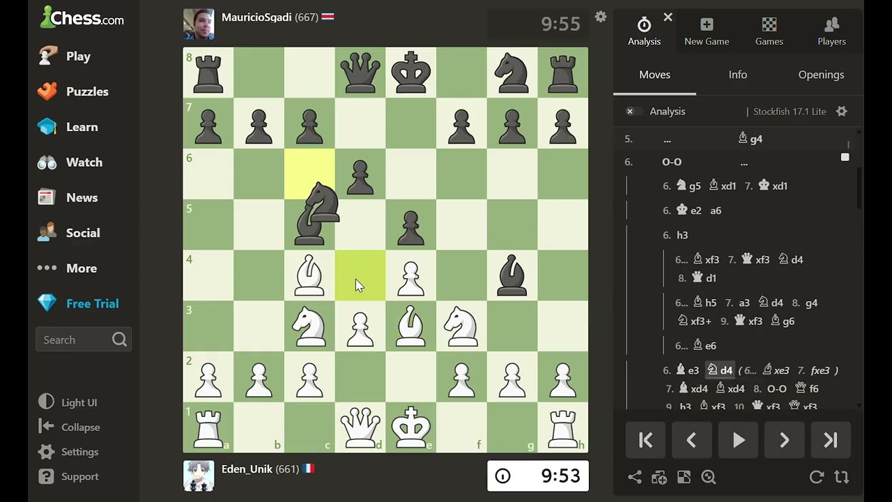Partie d'échecs commentée #2 : le clouage