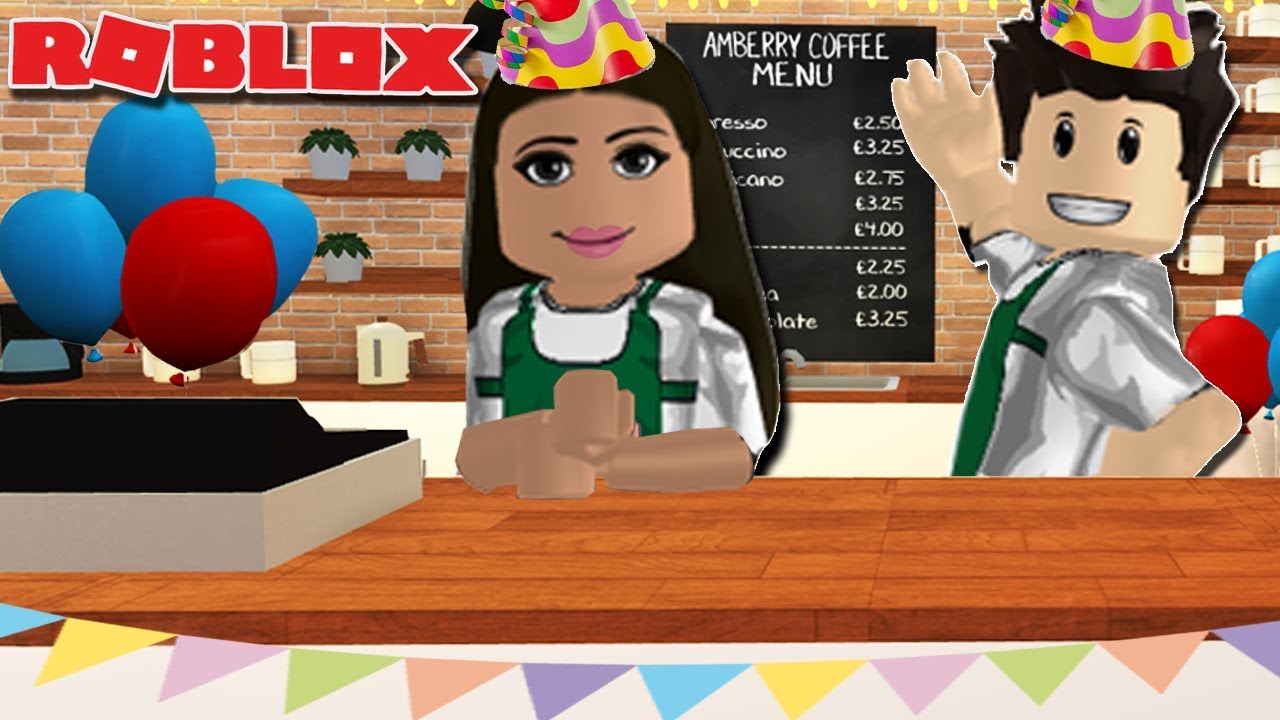 AMBERRY COFFEE SHOP OPENING PARTY ☕ | Roblox Bloxburg