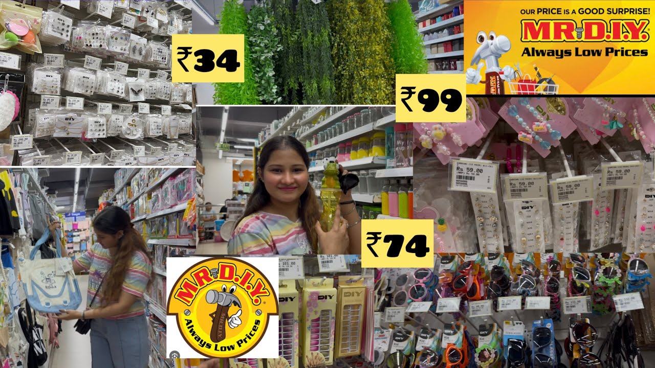 MR. DIY Store Tour￼|| Starting ₹39*|| Cheapest Haul || Jewellery, Stationary,Kitchen, Home Decor