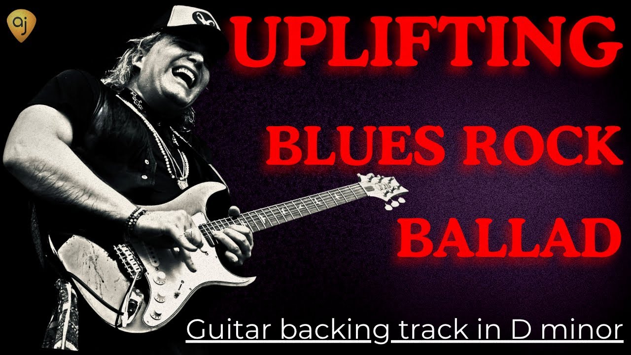 Uplifting Blues Rock Ballad Jam | Guitar Backing Track (D Minor)
