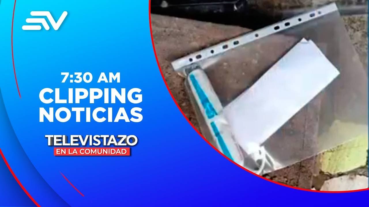Delincuentes dejaron un explosivo y un panfleto a una mujer  | Televistazo | Ecuavisa