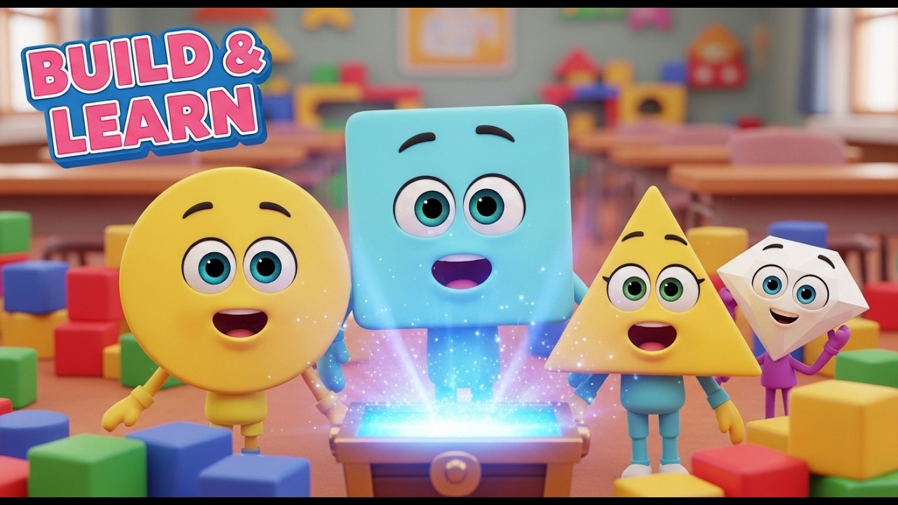 Shapes Song for Kids 🟡 Learning Shapes for Toddlers & Preschoolers | Kids Songs