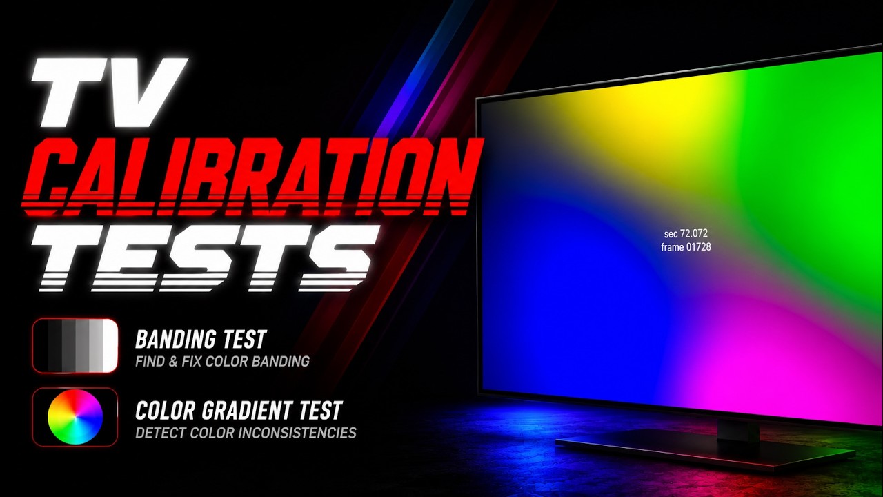 TV Calibration Banding Rotating Color Gradients Test [4K 23.976fps]