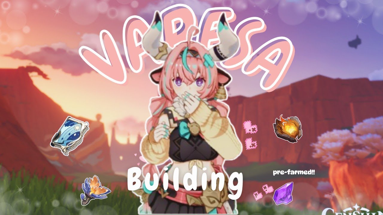 Farming+Wishing and building Varesa💞🎐 | cozy genshin impact gameplay