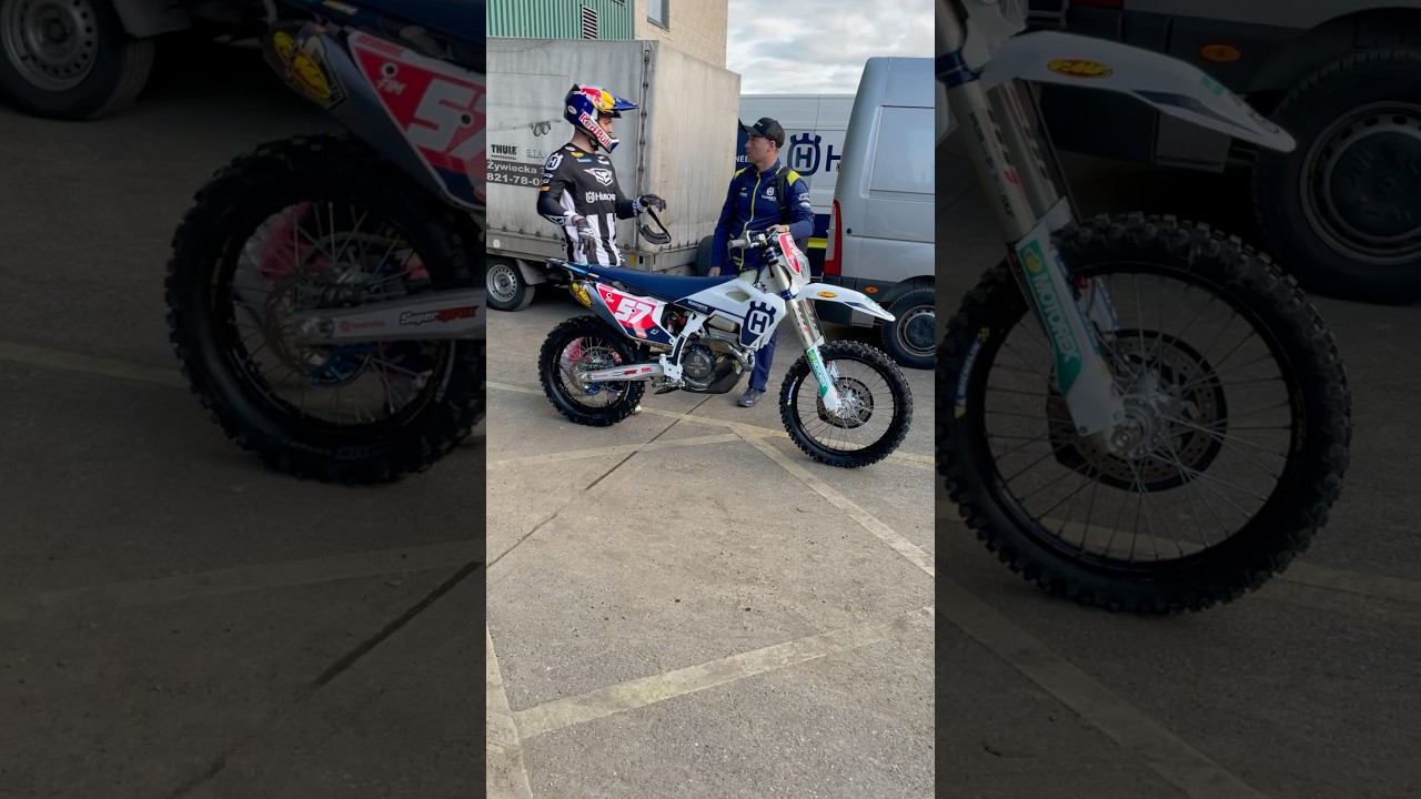 Husqvarna FE 350 Billy Bolt & Stan tb to SuperEnduro 2025 Newcastle #billybolt #fe350 #superenduro