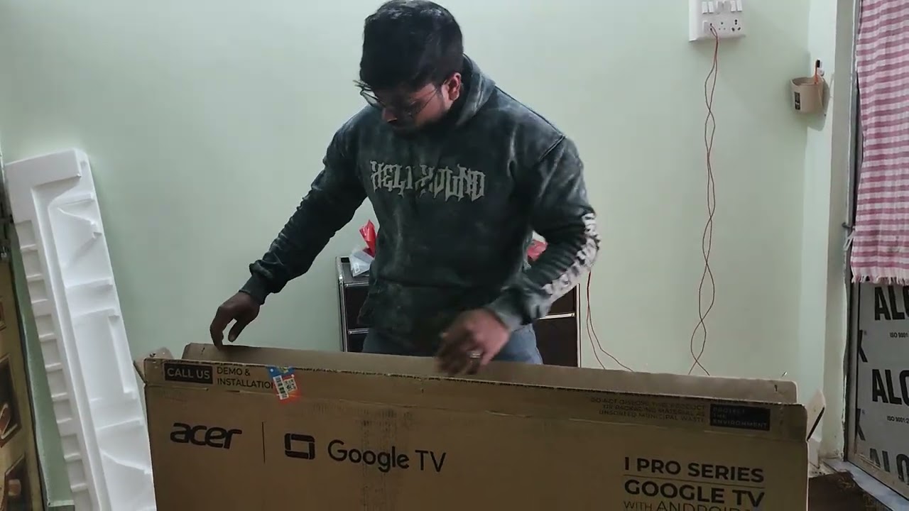 Acer 55 inch 4k TV unboxing