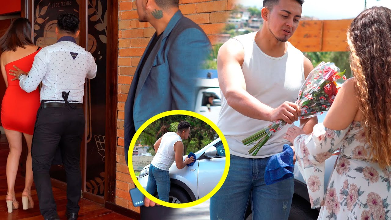 Pensó que era un hombre pobre por estar limpiando su carro, pero se llevó una gran sorpresa.