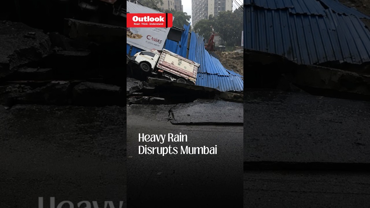 Heavy Rain Disrupts Mumbai: Road Collapse, Flooding And Subway Closures