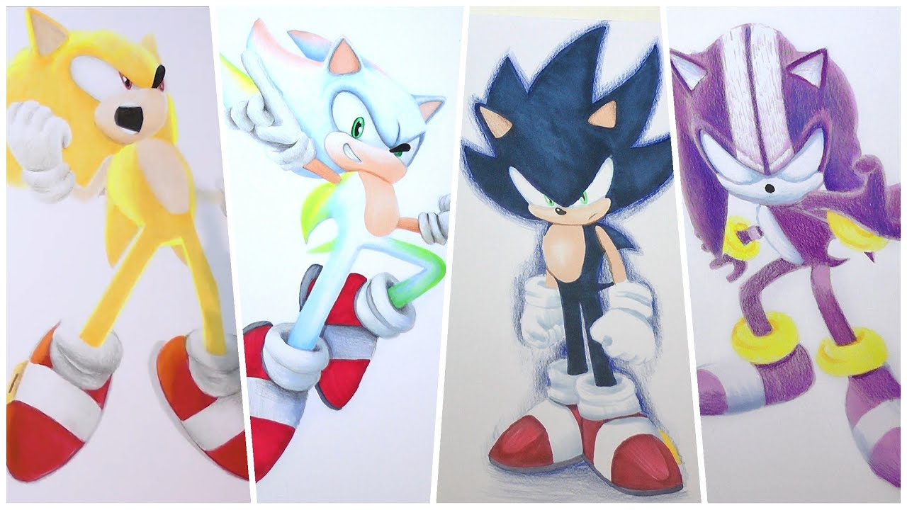 Drawing Sonic Super Forms and Transformations