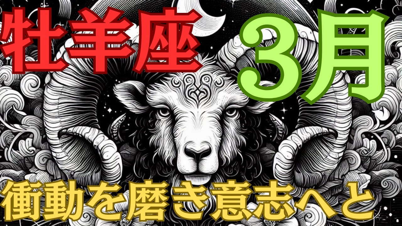 【牡羊座】すでに内側には十分な情熱があります。【3月の運勢　AI星座占い】