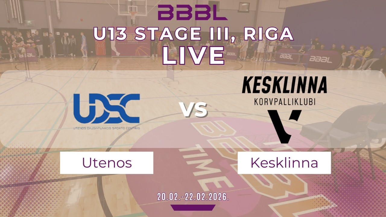 Utenos DSC 2013 vs KK Viimsi/Kesklinna KK 2013 | BBBL U13 | Stage III