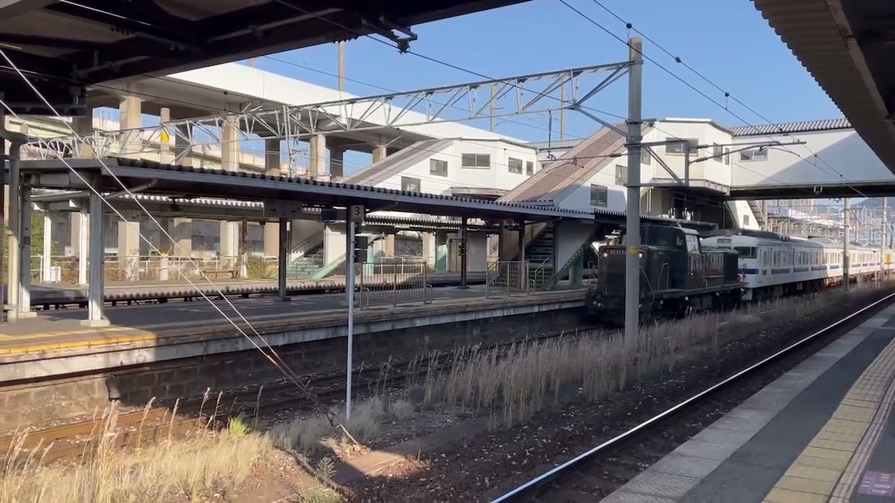 DE10+415系廃車回送　西小倉駅停車