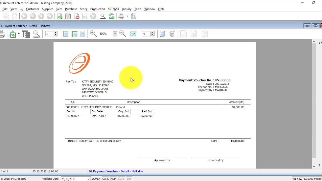 SQL Accounting Software Tutorial 028 Customer Refund