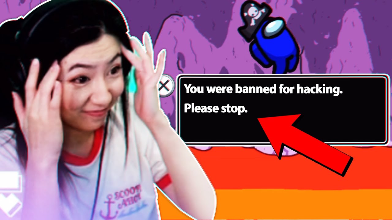 I GOT BANNED FOR HACKING IN AMONG US... ft. DisguisedToast, Sykkuno, Valkyrae