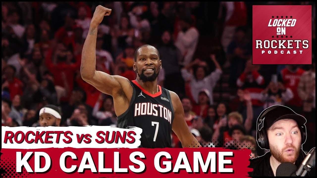 Kevin Durant CALLS GAME Vs Suns With CLUTCH Three & Rockets Defense SHUTS DOWN Devin Booker Late