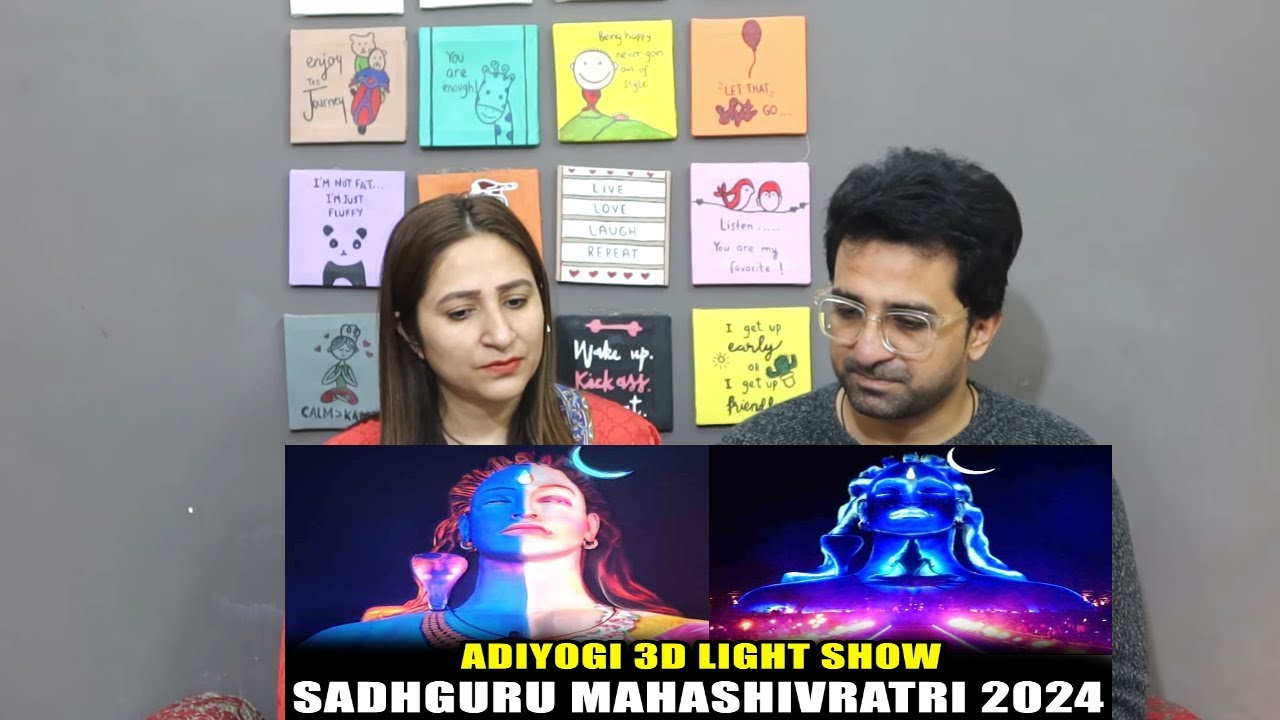 Pakistani Reacts to Adiyogi 3D Light Show at Sadhguru MahaShivratri 2024