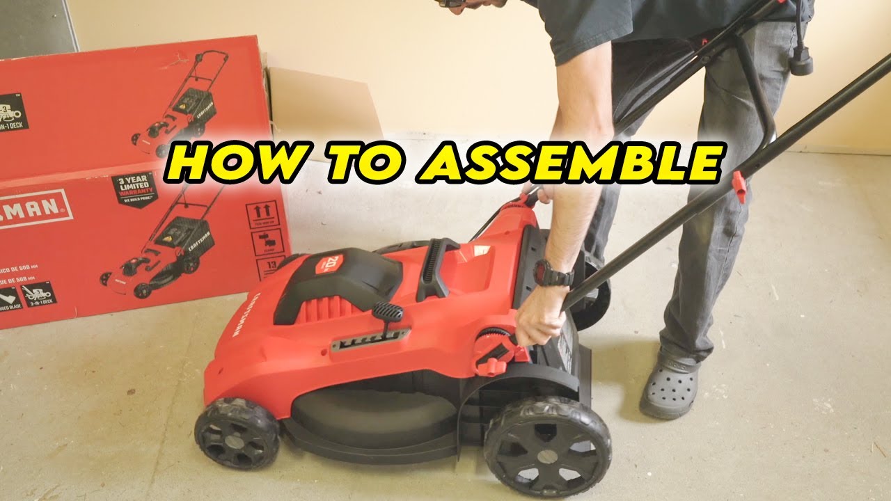 How to Assemble The CRAFTSMAN Corded Lawnmower