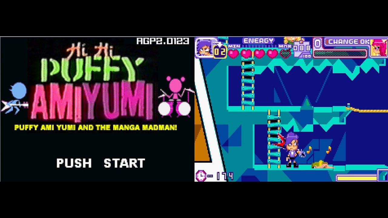 Hi Hi Puffy Ami Yumi:Puffy Ami Yumi and the Manga Madman (Unreleased) GBA - Gameplay (Prototype)