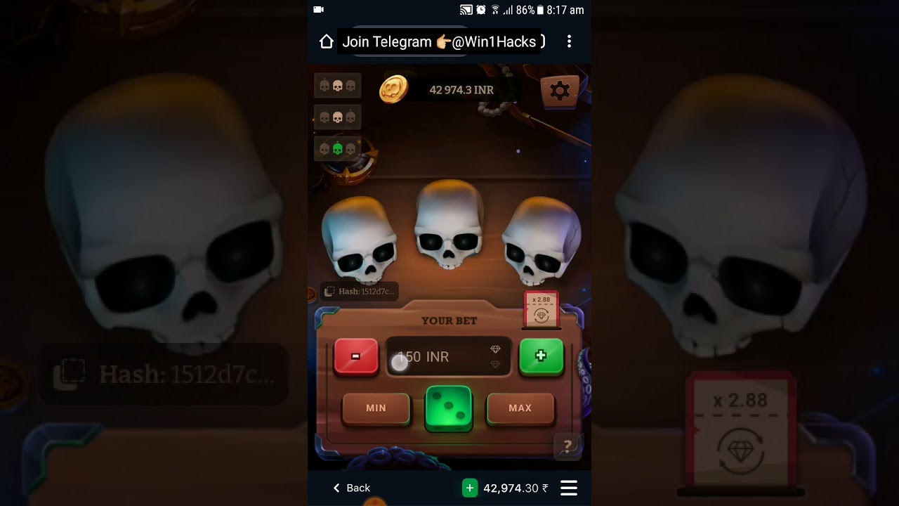 ₹6000 Live Win in 2 minutes ☠ - Skull Game Hack Trick. 1Win Hacks
