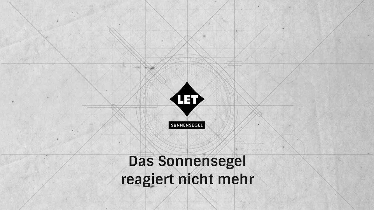 Seltene Fehler beseitigen: Wenn das Sonnensegel nicht mehr reagiert