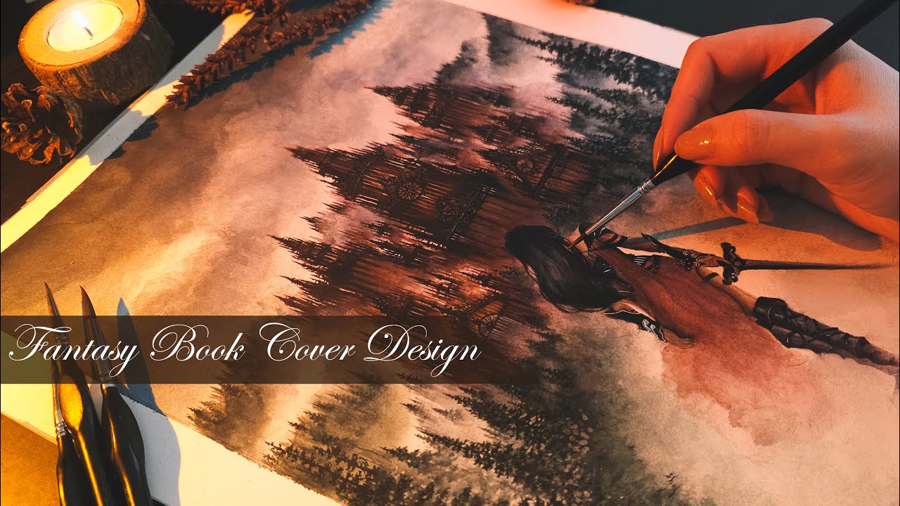 Designing a Fantasy Book Cover | Watercolor Process