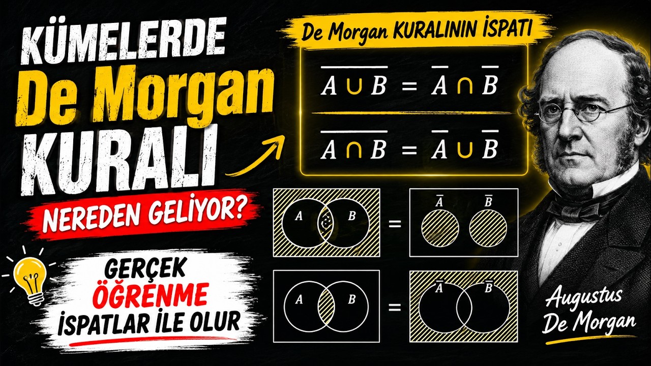 İspat🔆kümelerde De Morgan kuralı🔆