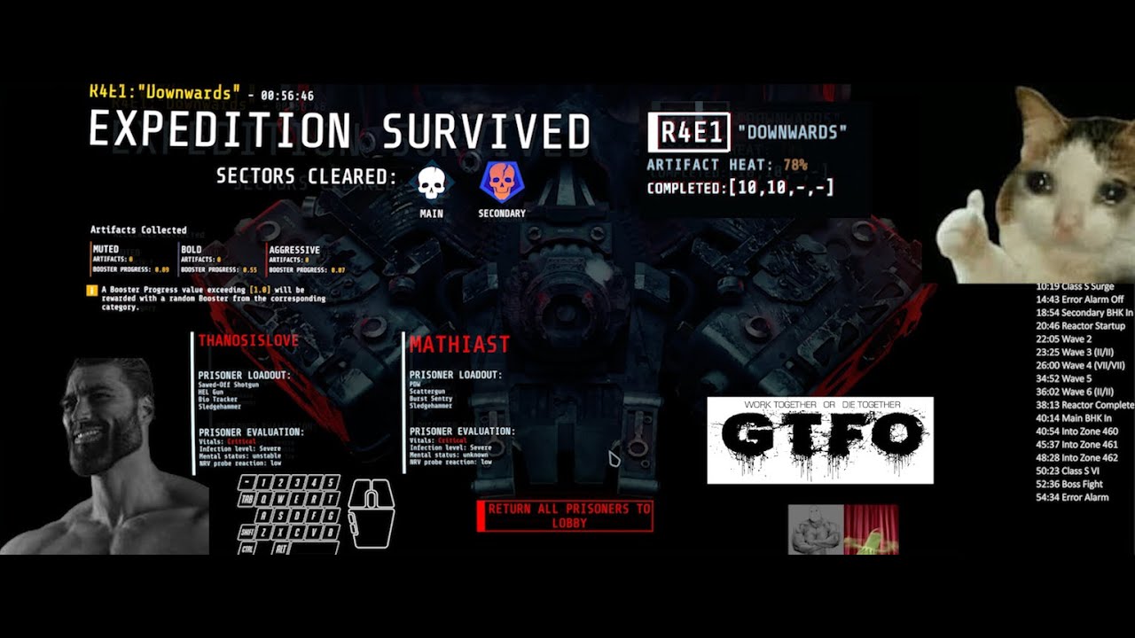 GTFO Speedrun | R4E1 Duo 56:46
