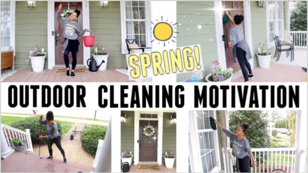 SPRING OUTDOOR CLEANING MOTIVATION // FRONT PORCH REFRESH 2020 // CLEAN WITH ME