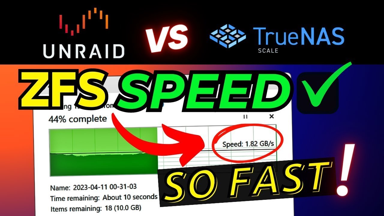 UNRAID vs. TrueNAS - The Ultimate ZFS Pool Performance Showdown at 40Gbit!