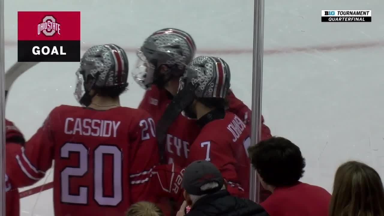 Brent Johnson Highlights vs. Wisconsin | Ohio State Hockey | 03/08/2024