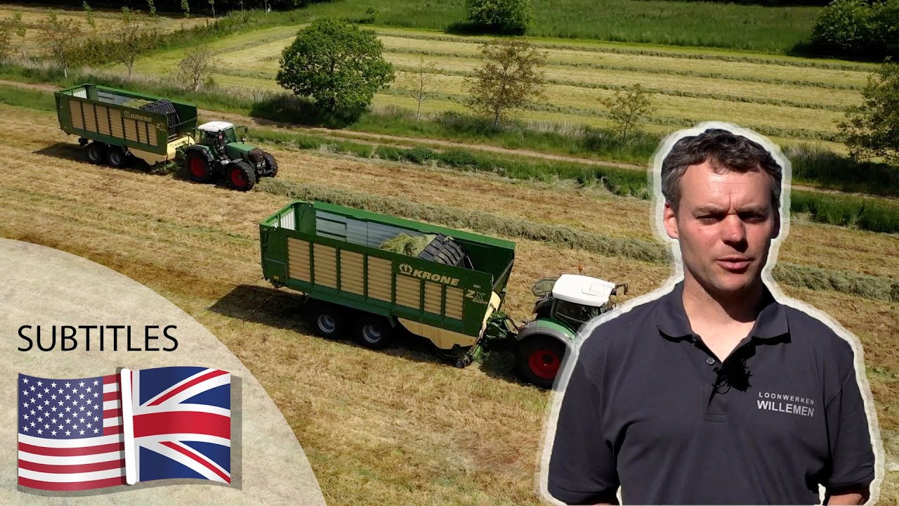 Jan Willemen - harvesting grass with the KRONE ZX forage wagon