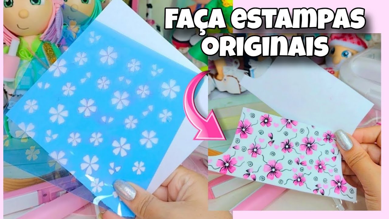 Como estampar eva usando Stêncil| Faça estampas originais em suas peças