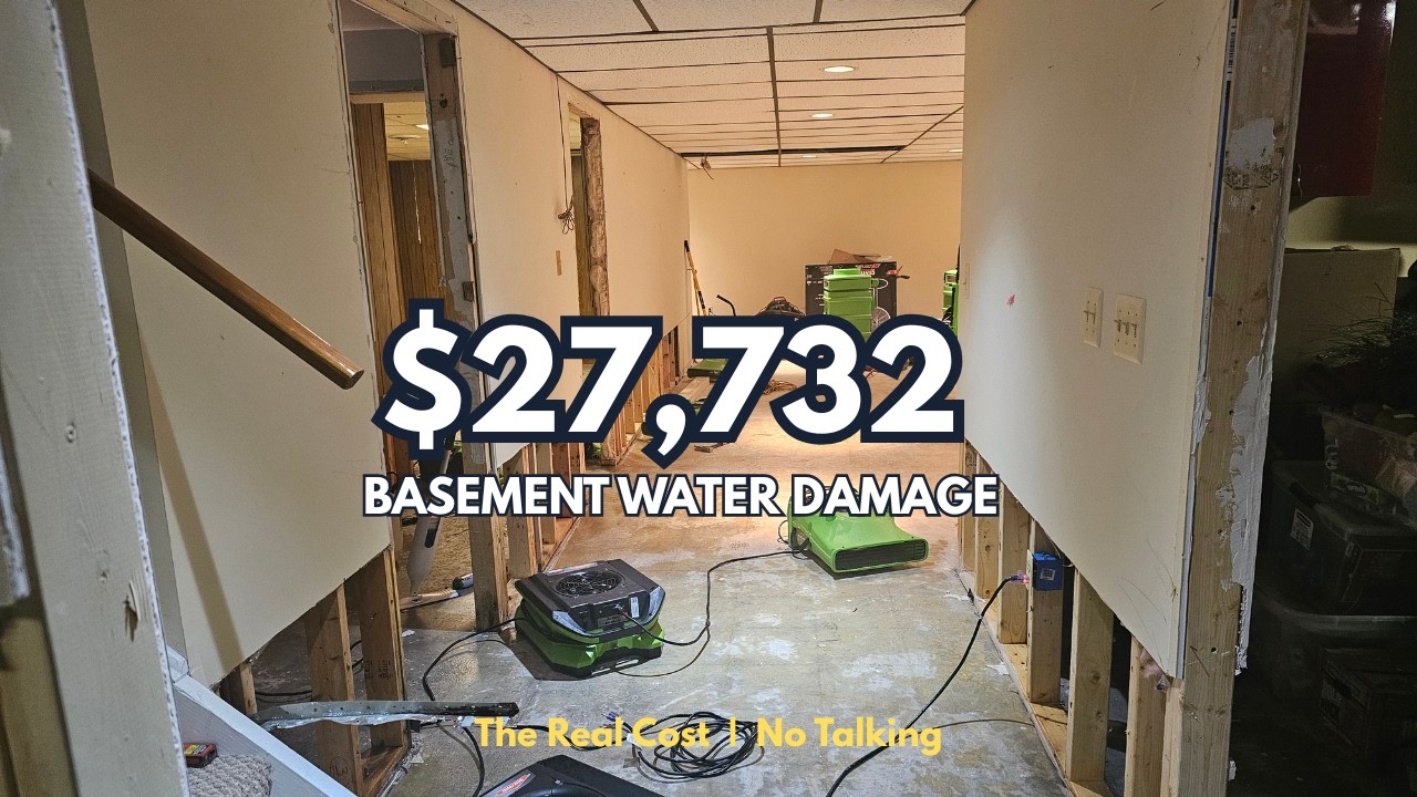 Satisfying Basement Restoration Part 1 | Water Damage to Recovery | No Talking