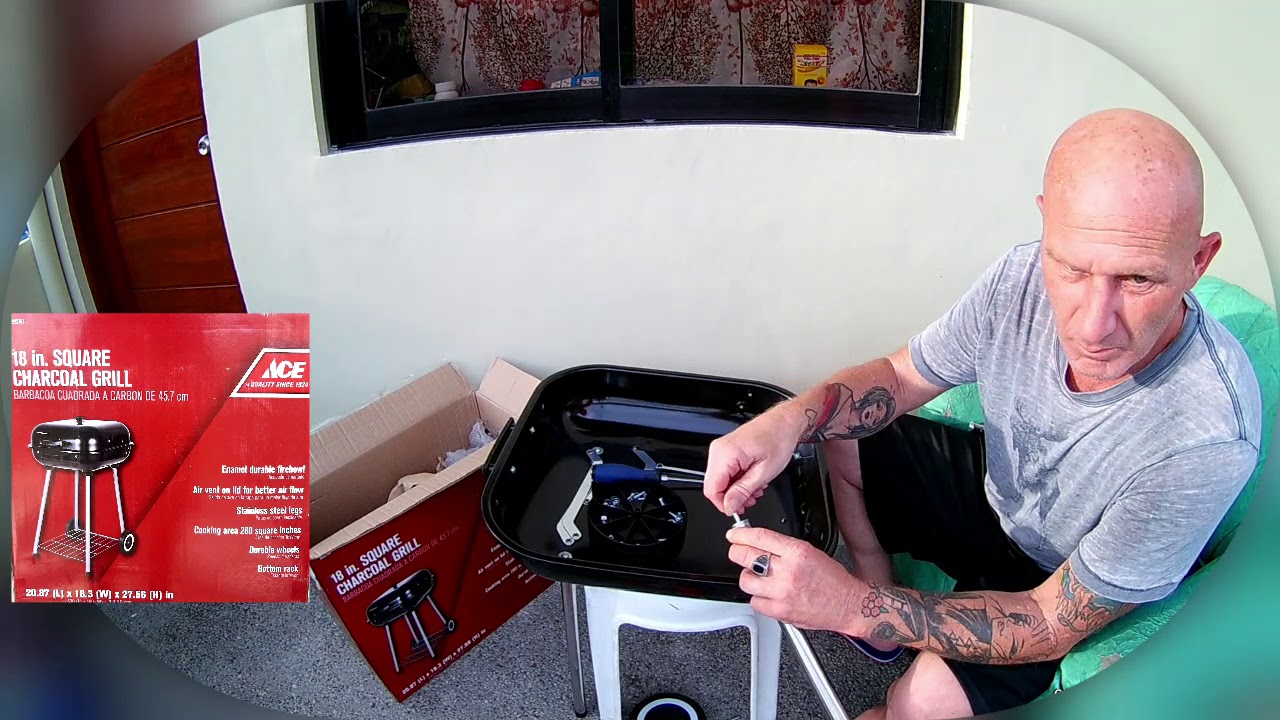 ACE 18 in. BBQ Grill unboxing and assemble.