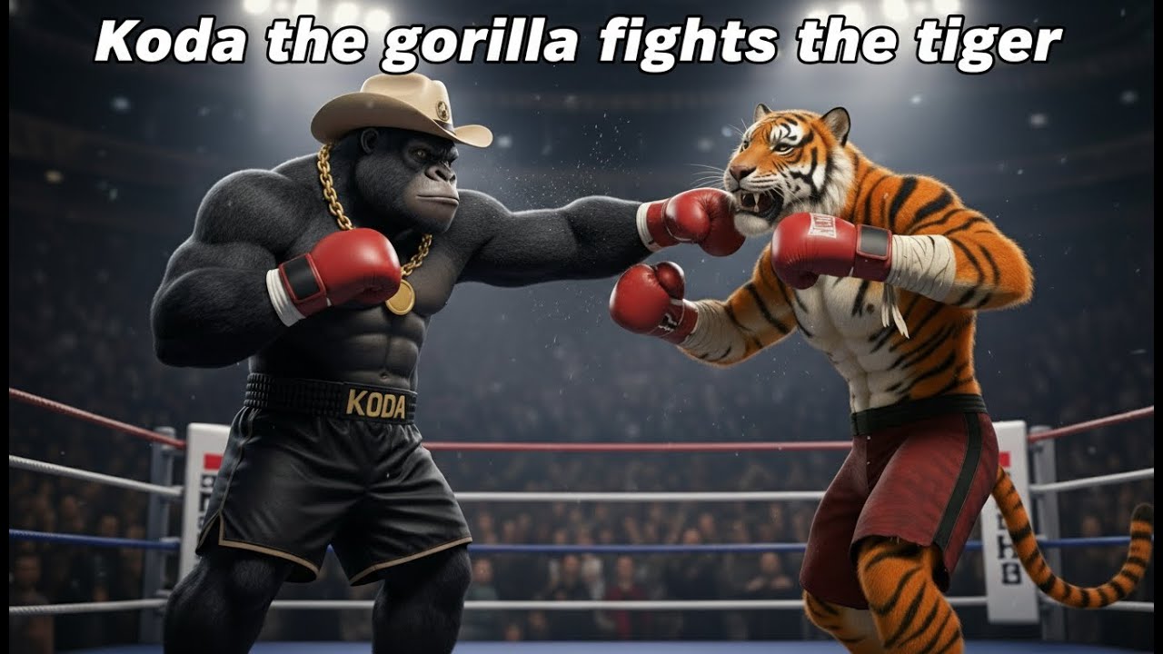 Gorilla Koda vs Bengal Tiger | Brutal Heavyweight Boxing Fight Ends in Shocking KO
