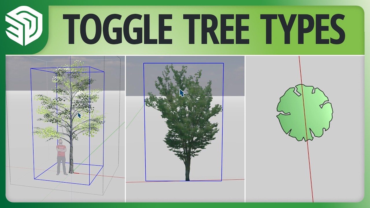 3D Tree Components and 2D Symbols in One!