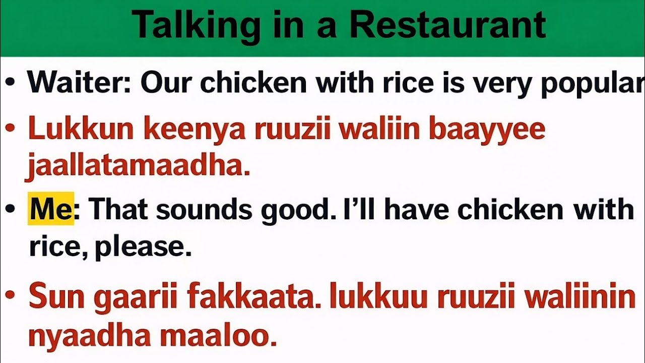 Barnoota Afaan Oromoo fi English guutuu isaa @Basic English OC