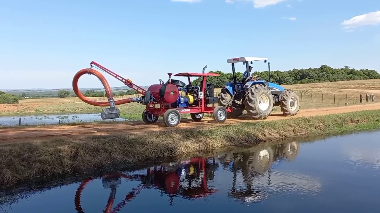 Irrigando soja com carretel Irrigabrasil T.140/560