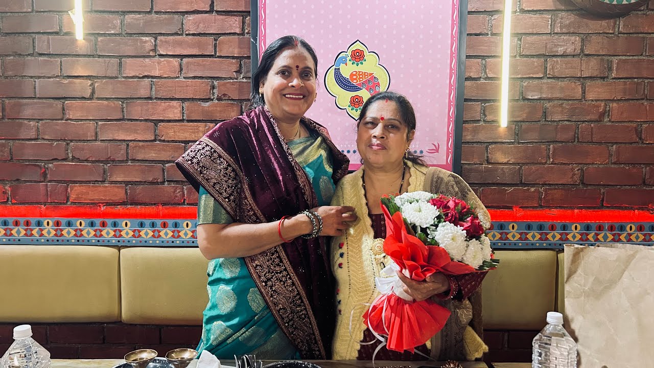Aaj humane Saasu Maa ka birthday Celebrate kiya 