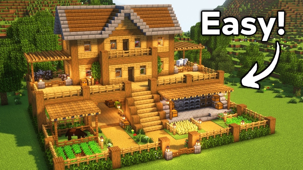 Minecraft: How to build a big house | Tutorial 🏰