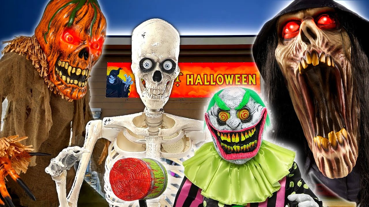 MY ENTIRE SPIRIT HALLOWEEN ANIMATRONIC COLLECTION !! HALFWAY TO HALLOWEEN 2023