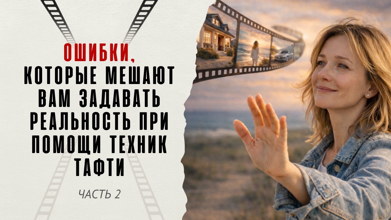 Ошибки, которые мешают вам задавать реальность при помощи техник Тафти. Часть 2