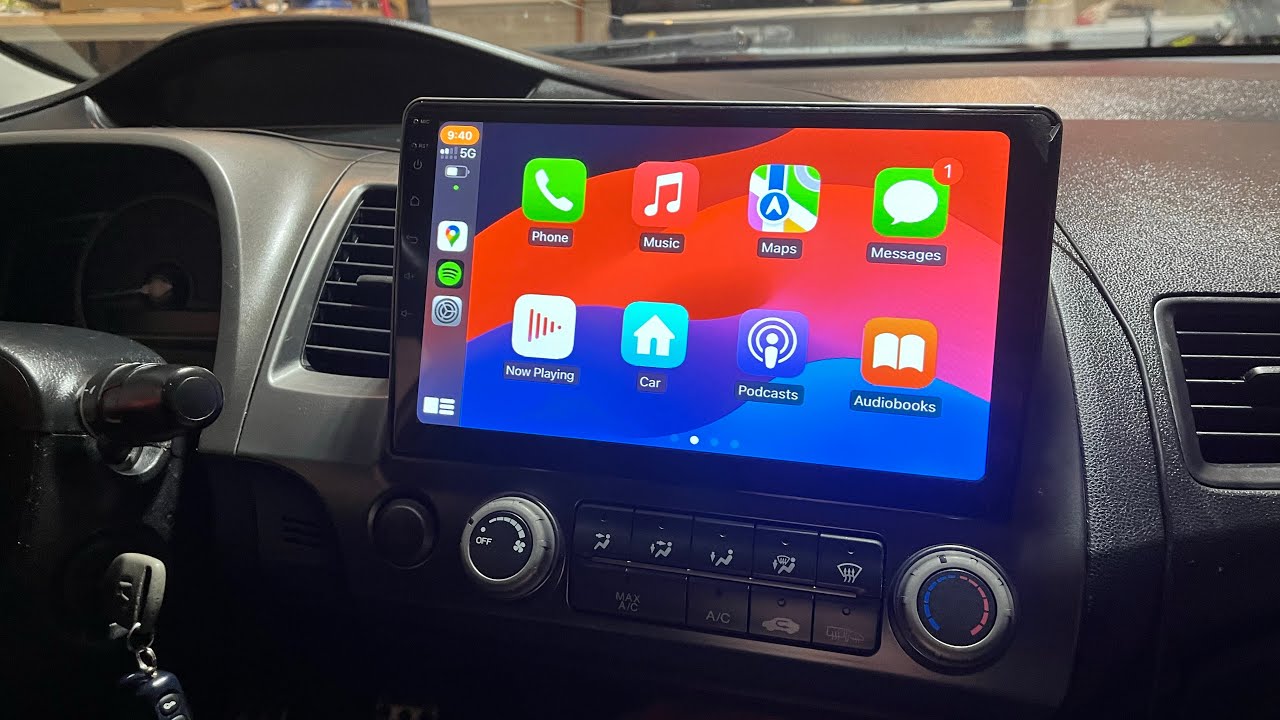 Easy BUDGET headunit for 8th gen civic si ($150) wireless CarPlay!