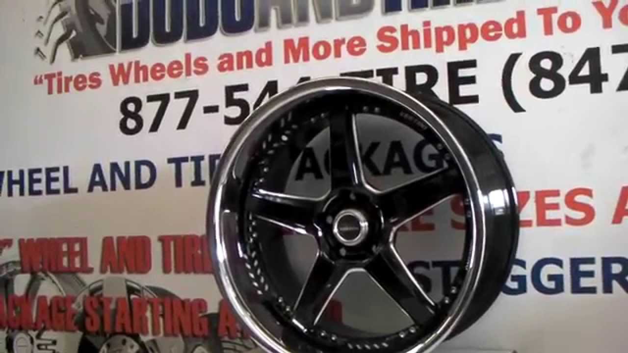 877-544-8473 Vertini Wheels Drift Black w/ Chrome Lip Custom Luxury Wheels Miami Hallandale