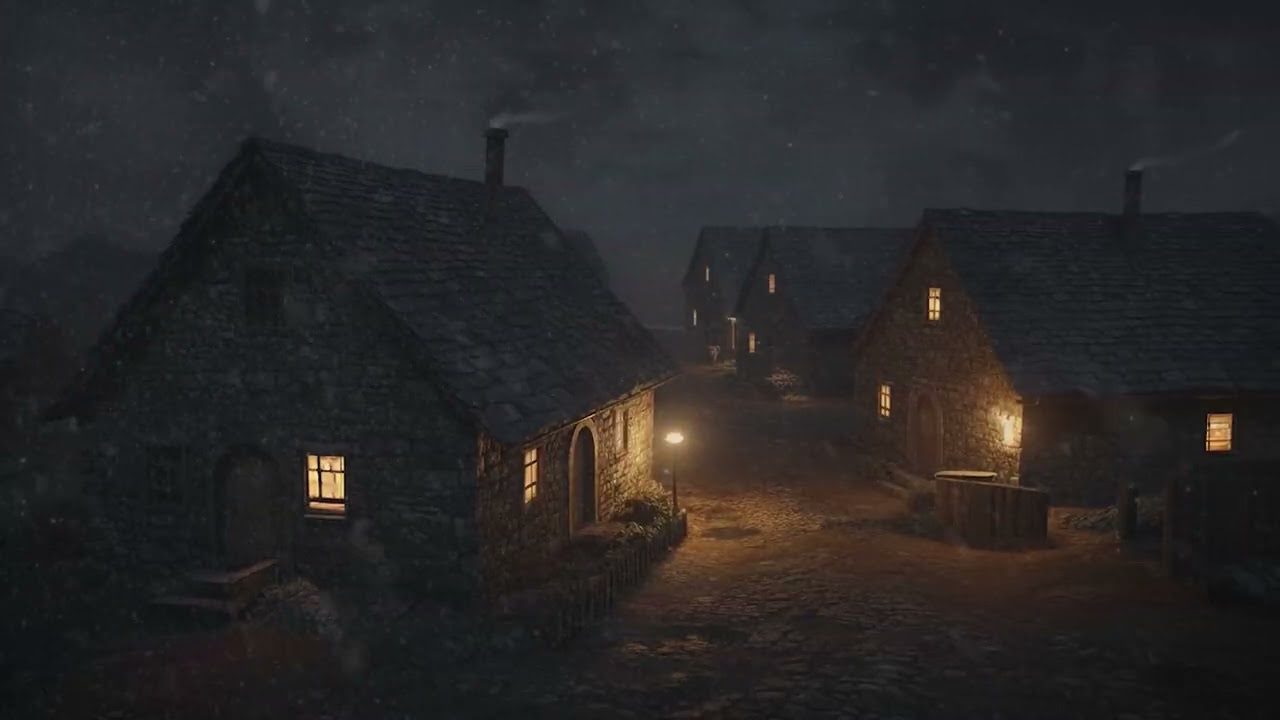 The Quickest Sleep Ever: Gentle Blizzard at a Dark Snowy Pier | Spatial & Windy ASMR