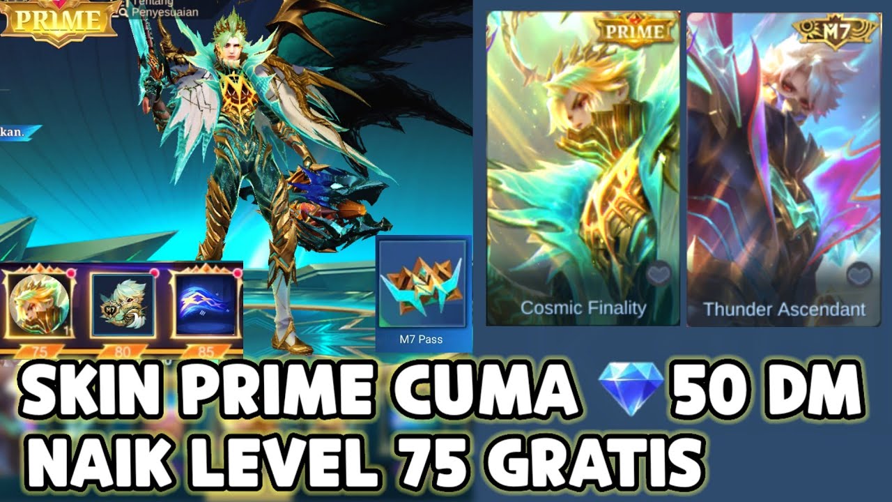 SKIN PRIME M7 GRANGER CUMA 💎50 DIAMOND & DI JAMIN NAIK KE LEVEL 75 SECARA GRATIS